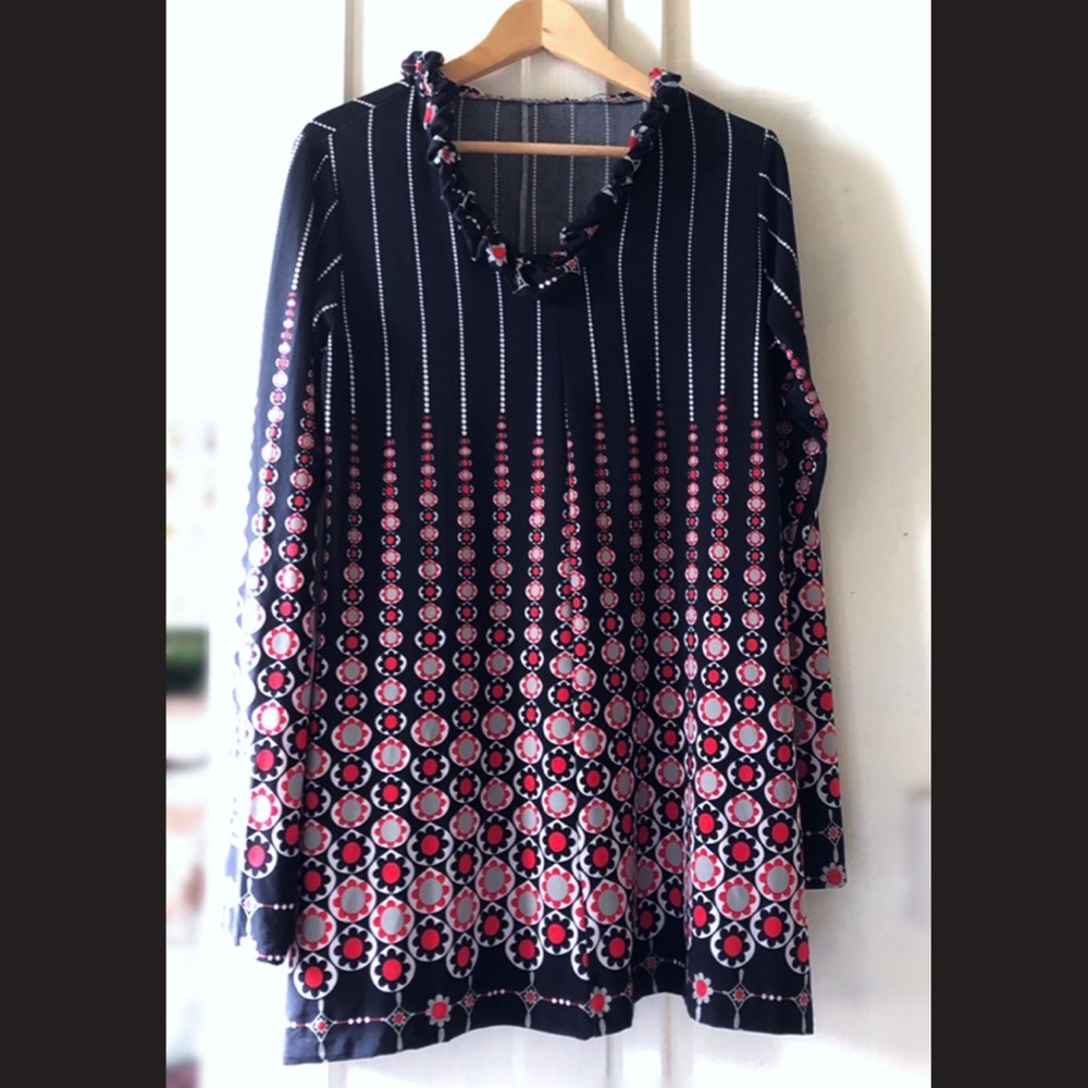 Vintage mod patterned dress